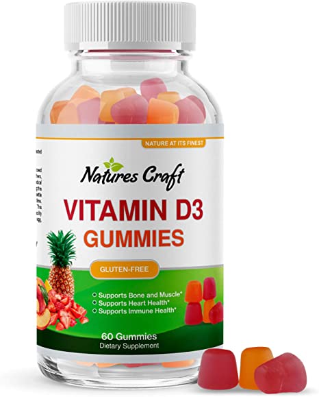 Vitamin D3 Immune Support Gummies - Vitamin D 2000 IU Adult Gummy Vitamins for Bone Strength Heart Health and Immune System Supplement - Vitamin D3 2000IU Immune Vitamins for Adults Immune Booster