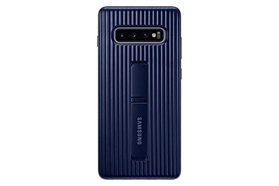 Samsung Galaxy S10  Rugged Protective Case with Kickstand, Blue