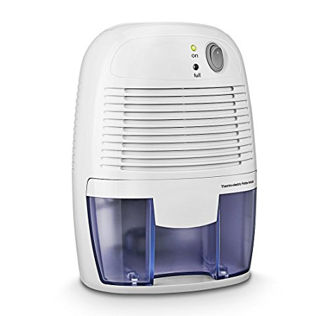 Compact Mini Dehumidifier, TOPELEK Portable 500mL Air Dehumidifier With Ultra-Quiet Peltier Technology for Moisture, Damp, Mould in Kitchen, Bedroom, Office, Bathroom, Garage