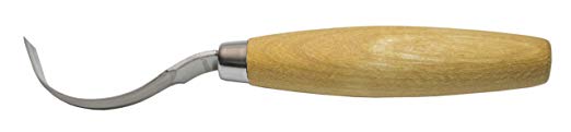 Mora 163s Spoon and Bowl Crook Carving Knife - Natural, N/A