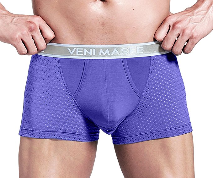 99extra Underwear, 5 Colors Sale Men's Pouch Separation, Breathe Mesh Boxer Briefs