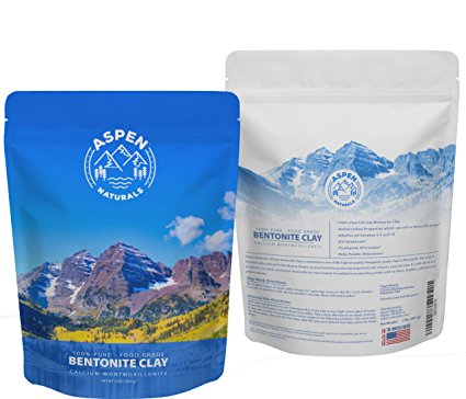 Food Grade Calcium Bentonite Clay - 2 LB Bentonite Montmorillonite Powder - Safe to Ingest for the Ultimate Internal Detox or Make a Clay Face Mask for the Best Natural Skin Healing Powder