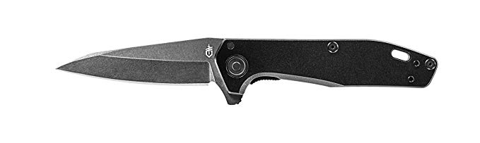 Gerber Fastball S30V Wharncliffe Manual Flipper Folding Knife with Easy-off Liner Lock Release - Fine Edge, Black [30-001612]