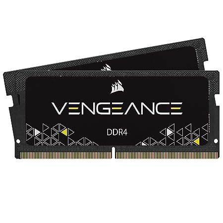 Corsair Vengeance Performance SODIMM Memory 32GB (2x16GB) DDR4 3200MHz CL22 Unbuffered for 8th Generation or Newer Intel Core i7, and AMD Ryzen 4000 Series Notebooks