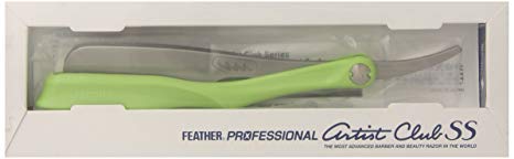 Feather SS Folding Handle Razor, Lime