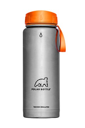 Polar Bottle Thermaluxe - Vacuum Insulated Stainless Steel Thermos Travel Mug, Stainless {21 oz.}