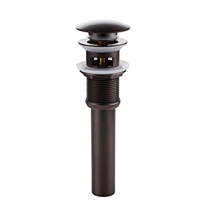 KES S2008A-7 Bathroom Faucet Vessel Vanity Sink Pop Up Drain Stopper with Overflow, Oil Rubbed Bronze