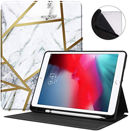 Famavala Soft TPU Shockproof Case Cover Compatible with iPad 10.2 2019 7th Generation Tablet (Argolden)