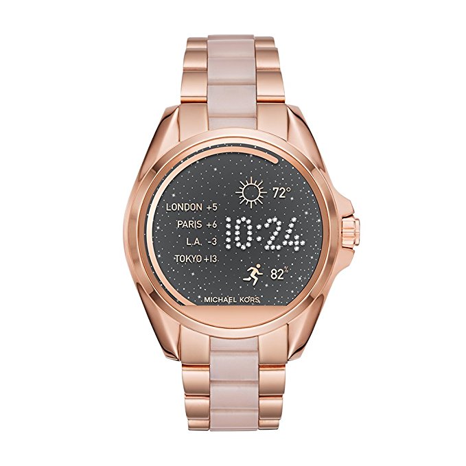 Michael Kors Access Touchscreen Rose Gold Acetate Bradshaw Smartwatch MKT5013