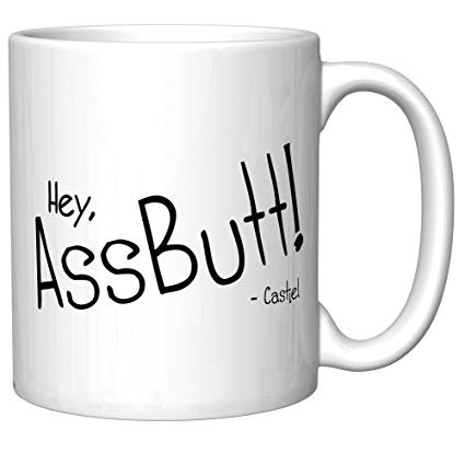 Supernatural"Hey, Assbutt" Castiel Coffee Mug (Old version, search for B0779FJKG9 to get newest version)
