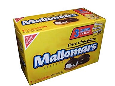 Mallomars Pure Chocolate Cookies 8 ounce box (Pack of 3)