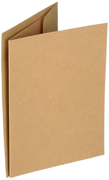 Darice Coordination's A2 Size Cards and Envelopes (Set of 50), Kraft