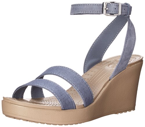 crocs Women's Leigh Wedge Sandal