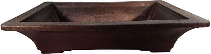 13.5 x 10 x 3 Rectangle Mica Bonsai Pot with Wide Lip by SuperFly Bonsai - Great for Training Bonsai - Superior to Plastic - Won't Break from Freezing or Dropping Like Clay, Earthenware or Ceramic