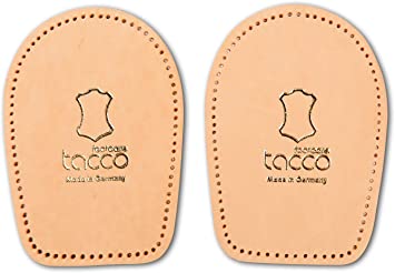 TaccoFix Shoe Heel Support Pad, Finest Leather with RelaxFlex Cushion, Orthotic Insoles Inserts Pads for Shoes Boots, Premium Quality ( 41-43 EUR / 7-9 M UK)