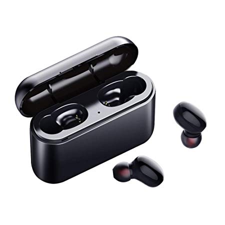 Meikon TWS Bluetooth 5.0 in-Ear Noise Cancelling Headphones Touch Wireless in-Ear Sports Earbuds with 2600 mAh Charging Case