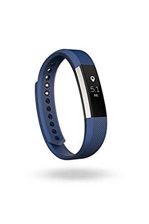 Fitbit Alta Fitness Tracker, Large (Silver/Blue)