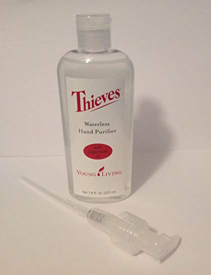 Thieves Waterless Hand Purifier Young Living 7.6 Oz Plus Pump by Young Living Essential Oils