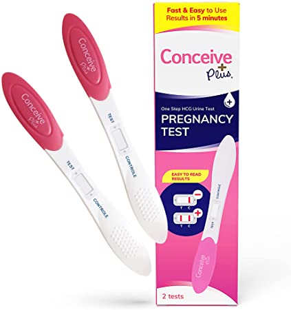 Conceive Plus Pregnancy Test - Results in 5 Minutes 6 Days Early, Rapid (10 MIU) HGC Midstream, 2 Tests