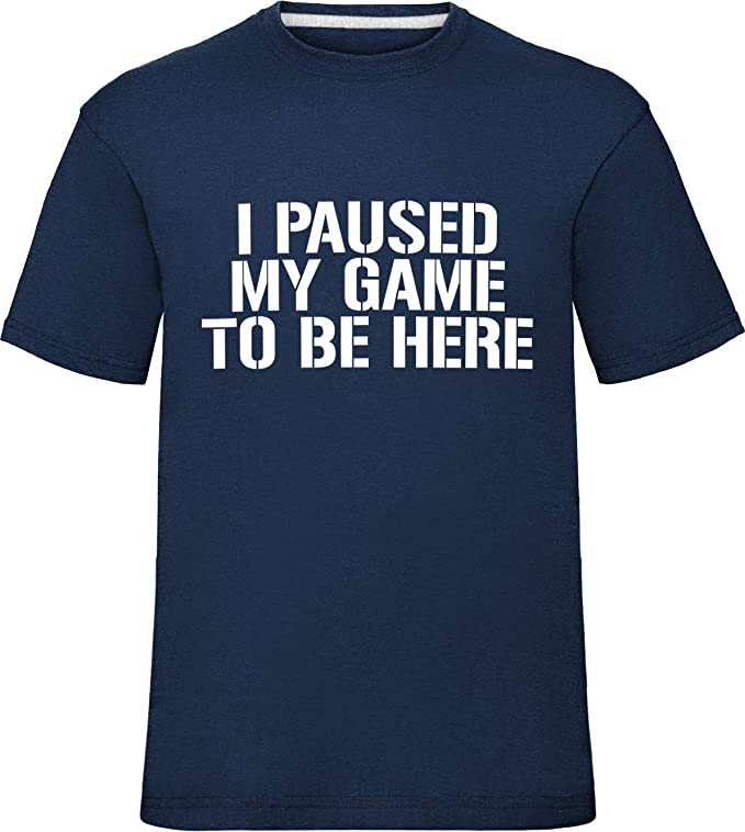 Kids I Paused My Game to Be Here Tshirt Boys Girls Funny Gamer Tee Top