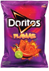 Frito Lay, Doritos® Brand, Flamas (Hot) Flavored Tortilla Chips, 11oz Bag (Pack of 3)