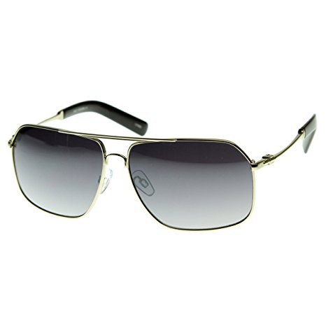 zeroUV - Premium Style Metal Asian Fit Optical Quality Eyewear Aviator Sunglasses