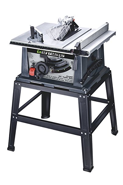 Genesis GTS10SB 10-Inch 15-Amp Table Saw with Stand