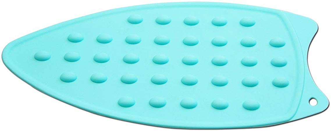LeLehome Silicone Iron Rest Pad for Ironing Board Hot Resistant Mat-Teal