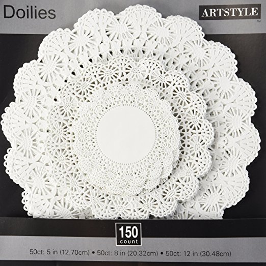 Art Style Doily Combo Variety Pack, 150 Count