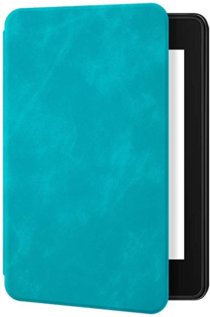 Ayotu Skin Touch Feeling Case for Kindle Paperwhite 2018-Durable Soft Artificial Leather Cover with Auto Wake/Sleep-Fits Amazon The Latest Kindle Paperwhite Case (10th Generation-2018),K10 Sky Blue