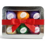 Bath Bombs Gift Set - 6 Essential Oil Lush Handmade Spa Bomb Fizzies Infused with All Natural Organic Shea and Cocoa Butter Stocking Stuffer for Women A Unique Present For Relaxation Stress Relief Is Just One Bathtub Away