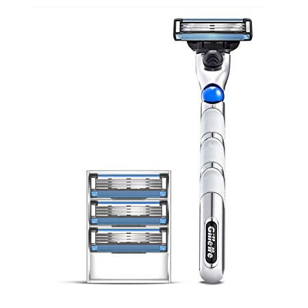 Gillette Mach3 3D Men's Razor Handle   4 Blade Refills