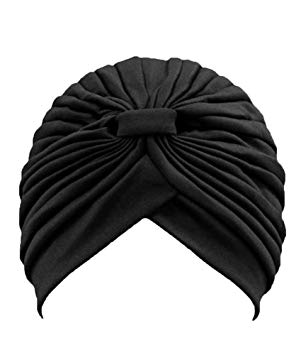 Leegoal Womens Twist Pleated Stretch Turban Hair Wrap Sun Cap
