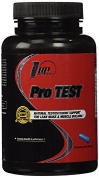 1 UP Nutrition Pro Test, Complete Support for Lean Mass and Muscle Building Specifically Designed for Men, 60 Count
