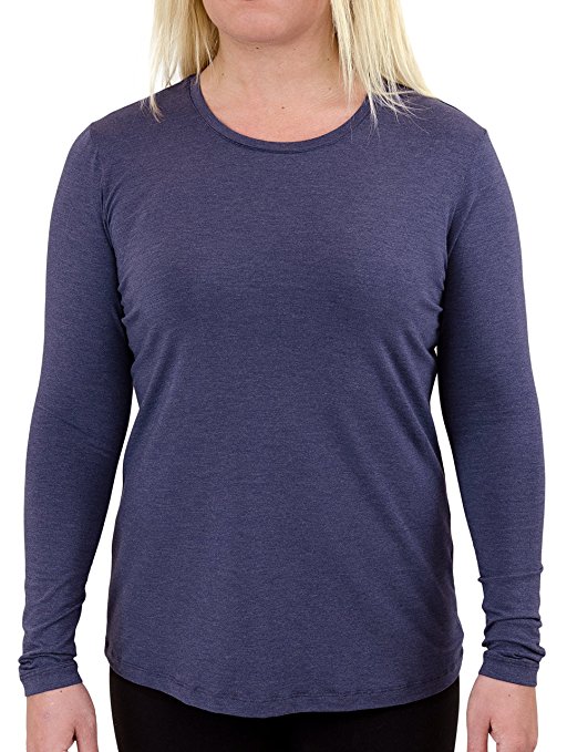 TexereSilk Women's Long Sleeve T- Shirt - Comfortable Casual Wear by Texere (Bellatee)