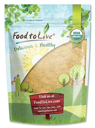 Food to Live Certified Organic Maca Root Powder (Non-GMO, Raw Ground Maca Root, Flour, Bulk) (1 Pound)