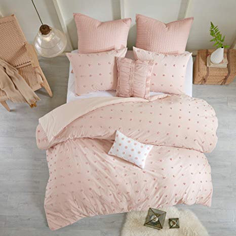 Urban Habitat Brooklyn Cotton Jacquard Comforter Set Pink Twin/Twin XL