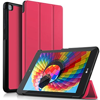 LG G Pad IV 8.0 FHD/LG G Pad X2 8.0 case, KuGi LG G Pad 4 8.0 case ,Ultra Lightweight Slim Smart Cover Case for LG G Pad IV 8.0 FHD/LG G Pad X2 8.0 Tablet (Red)