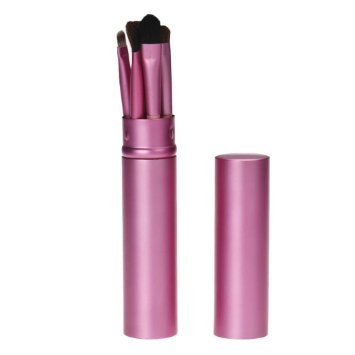 Makeup Eye Brush Set ,Voberry® 5pcs Professional Cosmetic Makeup Make up Brush Brushes Set Kit with Brush Holder (Pink)