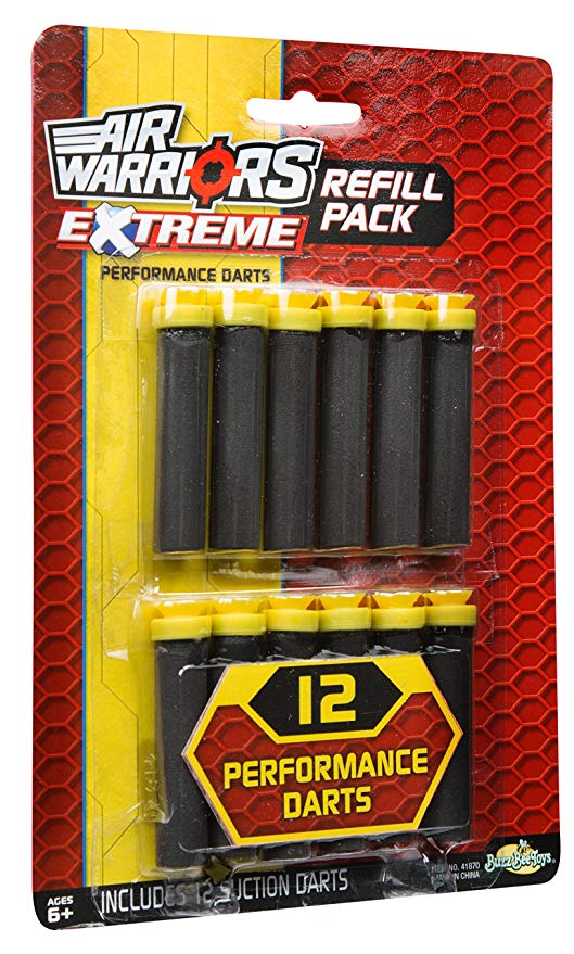 Buzz Bee Toys Air Warriors 12 Extreme Suction Dart Refill