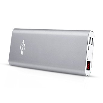 Portable Charger, VIFLYKOO 26500mAh Power Banks 26500 Battery Pack with Quick Charge 3.0 and 5V/3A Output External Battery with LCD Screen for iPhone, iPad, Samsung, Android Devices, and More