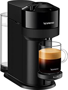 Nespresso BNV550GLB Vertuo Next Espresso Machine with Aeroccino by Breville, Gloss Black