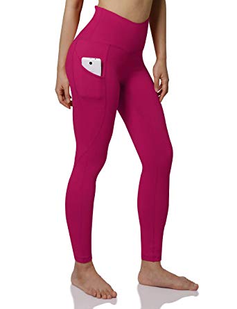 ODODOS Out Pocket High Waist Yoga Pants,Tummy Control,Pocket Workout Yoga Pant