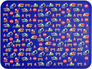 Simple Modern Silicone Placemat for Baby, Toddlers, Kids | Non-Slip Baby Eating Table Food Mat for Restaurants and Dining Table | Piper Collection | Under Construction