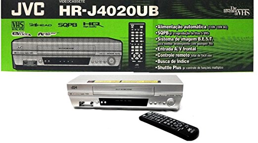 THE NEW JVC HR-J4020UB VHS 4 HEAD VCR player M-PAL NTS hrj4020ub S-VHS Silver