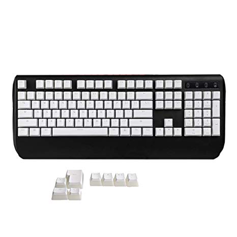 YMDK 108 PBT Double Shot Shine Through ANSI ISO OEM Profile Pudding Keyset Keycap for MX Mechanical Keyboard