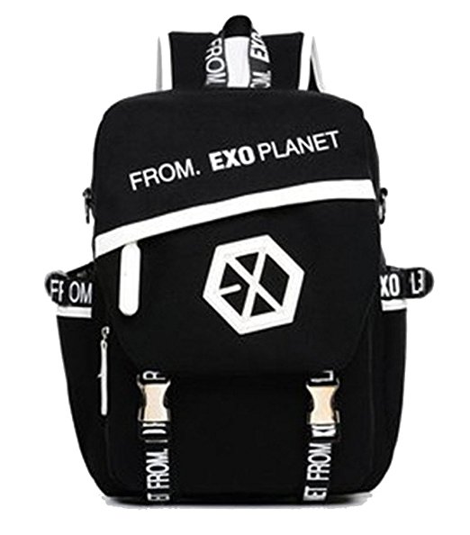 KPOP SUPPORT EXO CANVAS SCHOOLBAG BACKPACK