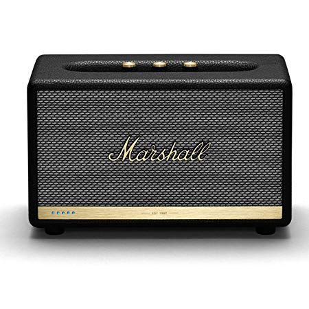 Marshall Acton II Wireless Wi-Fi Multi-Room Smart Speaker with Amazon Alexa Built-in, Black - New