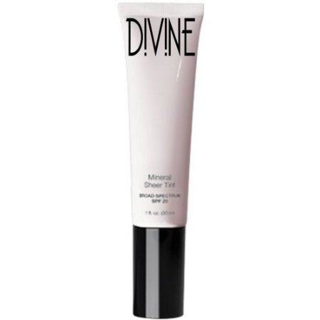 Divine Skin & Cosmetics - Light Weight, Full Coverage Mineral Sheer Tint Foundation with Spf20 - Beach Glow