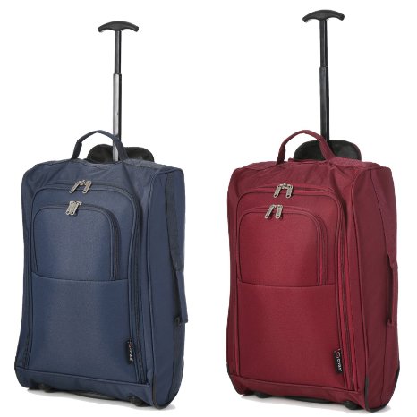 Set of 2 Super Lightweight Cabin Approved Luggage Travel Wheely Suitcase Wheeled Bags Bag